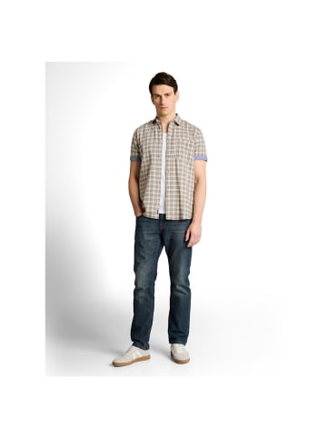 Tom Tailor Halbarmhemd in green white check