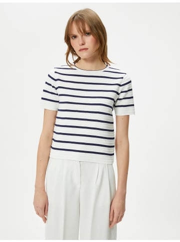 KOTON Sweater in Marineblau Gestreift
