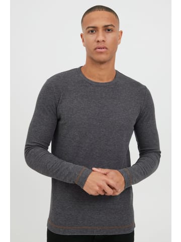 INDICODE Langarmshirt IDAmbrosius 45588MM Basic Langarmshirt in grau melange