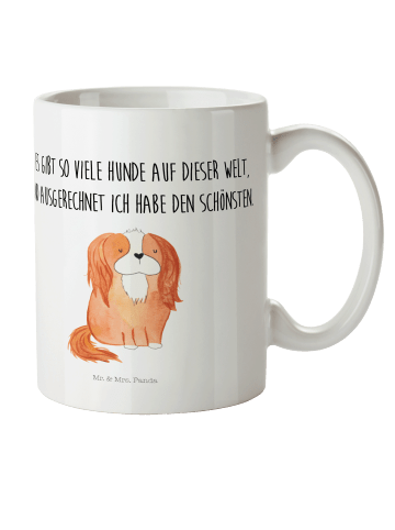 Mr. & Mrs. Panda Pott Hund Cavalier King Charles Spaniel mit Spruch in Weiß