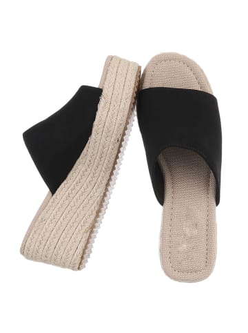 Ital-Design Sandale & Sandalette in Schwarz und Beige