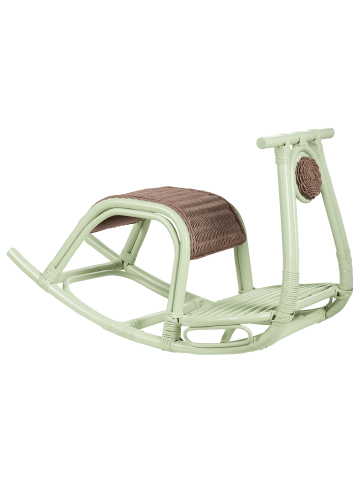 Beliani Kindersessel ASPRIA in Grün/Braun - (W) 42 x (H) 53 x (L) 85 cm