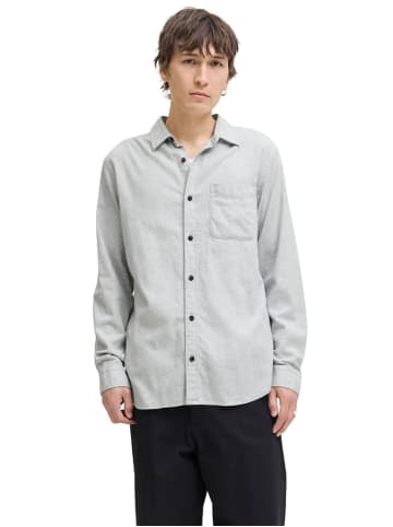 Jack & Jones Hemd JJECLASSIC MELANGE SHIRT in Grau