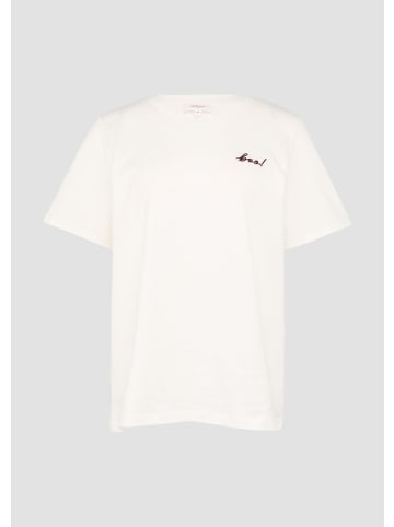 s.Oliver T-Shirt in 02D1_creme