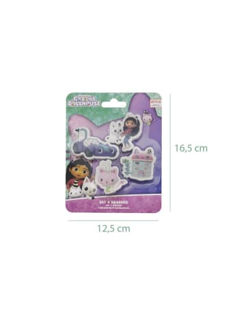 Gabby's Dollhouse Radiergummi Set 4 teilig Schulzubehör für Kinder