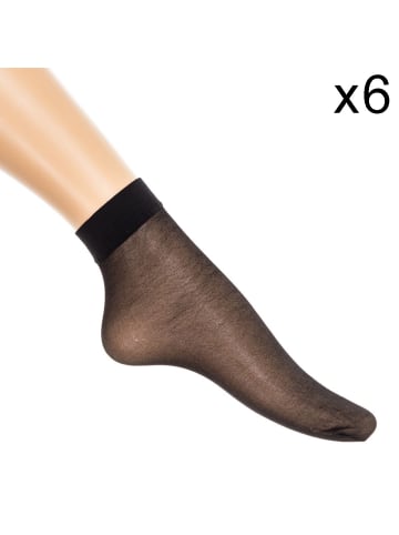 Vignoni 6er-Set: Socken in Black
