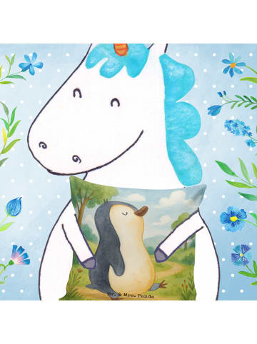 Mr. & Mrs. Panda Dekokissen Sofa Pinguin mHerzieren Design ohne... in Weiß