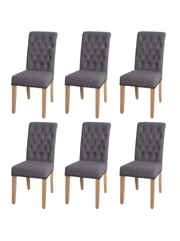 MCW 6er-Set Esszimmerstuhl O66, Grau