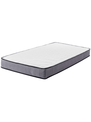 Beliani Matratze BLISS in Weiß/Schwarz/Grau - (W) 80 x (H) 20 x (L) 200 cm