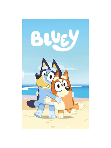 Bluey Bluey Polardecke 100x150cm Beach Day Kuscheldecke Kinder