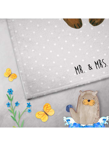 Mr. & Mrs. Panda Handtuch Bär Zahnfee ohne Spruch in Grau Pastell