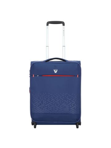 Crosslite 2 Rollen Kabinentrolley S 55 cm mit Dehnfalte blu