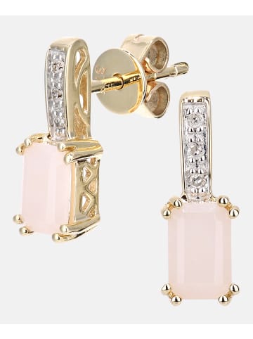 Diamant L'éternel Ohrhänger aus 375 Gelbgold mit Diamant mit Opal