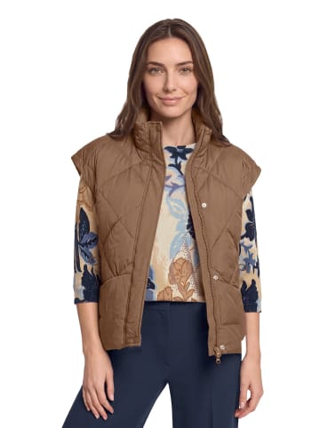 Betty Barclay Steppjacke mit Stehkragen in Dark Coffee