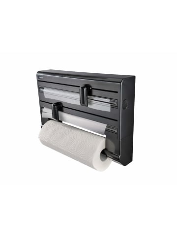 Leifheit Wandrollenhalter Parat Black schwarz 38,0 x 8,7 x 26,0 cm
