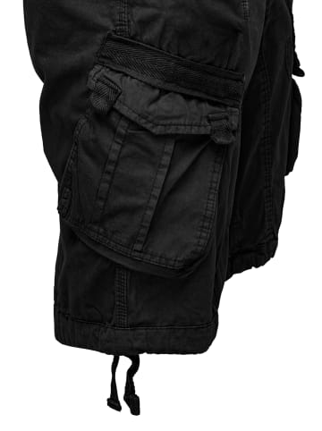 Humy Chino Bermuda Shorts mit Cargo Taschen Details A&S in Schwarz