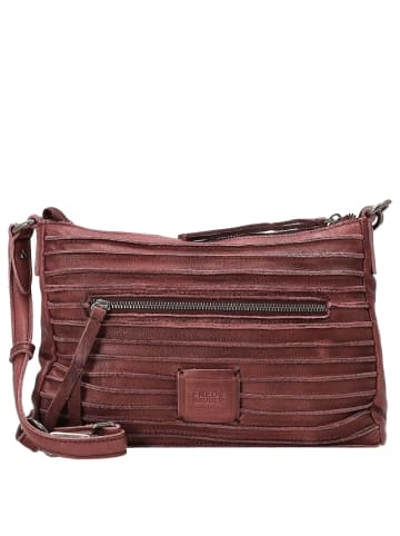 FREDs BRUDER Riffel Crossbag - Umhängetasche 27 cm (toffee) in barolo red