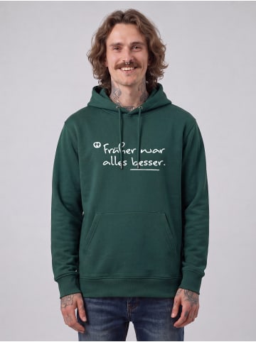 wat? Apparel Sweatshirt Früher war alles besser in Glazed Green