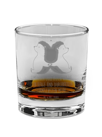 Mr. & Mrs. Panda Tumbler Igel händchenhaltend mit Spruch in Transparent