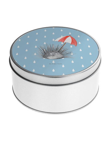 Mr. & Mrs. Panda Blechdose Seeigel ohne Spruch in Blau Pastell