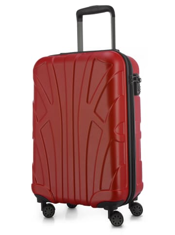suitline Suitline - leichtes Handgepäck 55x35x20 cm Flugzeug-Trolley Koffer 34 L Bordgepäck in Rot