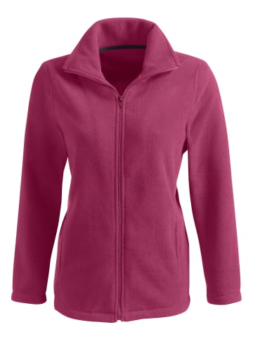 Sieh an! Fleece-Jacke in fuchsia