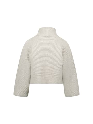 Zero Strickpullover mit Rollkragen in Beige Melange