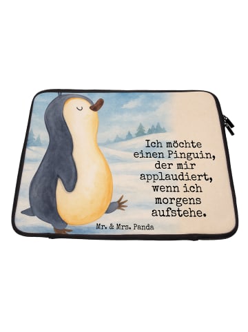 Mr. & Mrs. Panda Schutzhülle Laptop Pinguin mHerzieren Design m... in Weiß