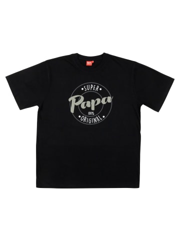 United Labels Super Papa T-Shirt Vater Vatertag Kurzarm Shirt Oberteil Top in schwarz