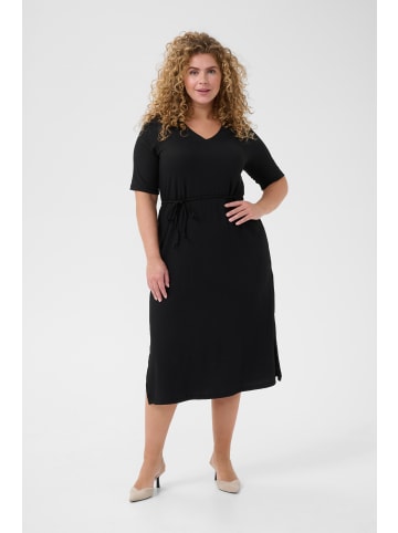 KAFFE curve Jerseykleid KCivena in Black Deep