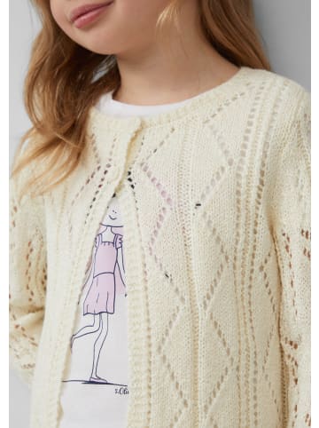 s.Oliver Strickjacke langarm in Creme