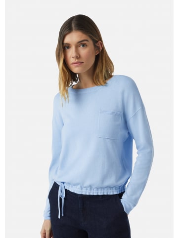 comma Strickpullover langarm in Blau