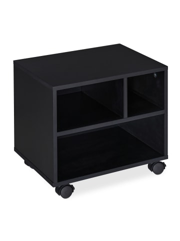 2 x Rollcontainer in Schwarz