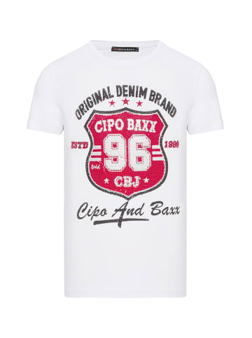 Cipo & Baxx T-Shirt in WHITE