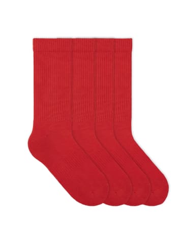 von Jungfeld Tennissocken Einfarbige Classics in Racing Red