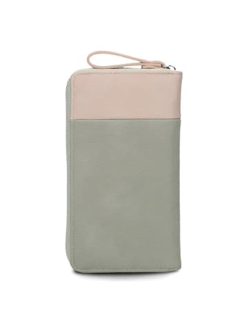 Zwei Eva Geldbörse 20 cm in sage