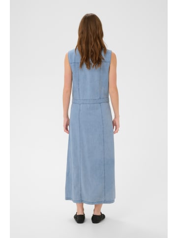 Soaked in Luxury Kleid SLAdelita A-shape in Light Blue Denim