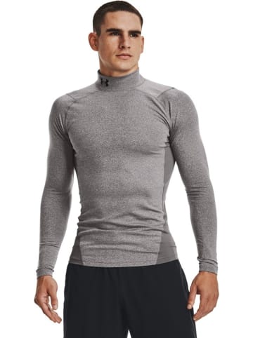 Under Armour Longsleeve "ColdGear Compression Mock" in Grau