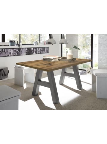 58 aufm Kessel ESSZIMMERTISCH Elia 4 200 x 100 x 75 Esstisch Graphit/Plankeneiche