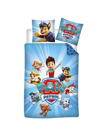 Paw Patrol Paw Patrol Bettwäsche 140x200 cm + Kissenbezug 65x65 cm Baumwolle in Blau