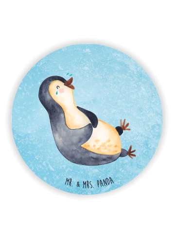 Mr. & Mrs. Panda magnet Pinguin Lachen ohne Spruch in Eisblau