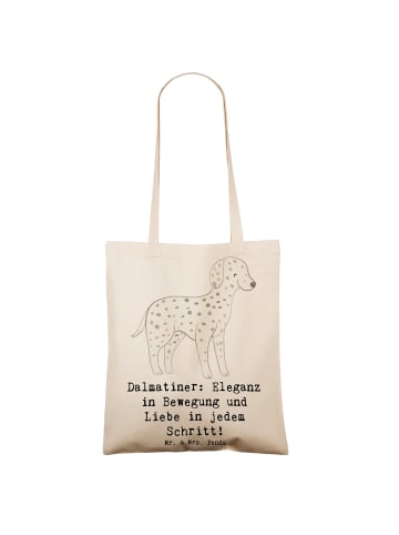 Mr. & Mrs. Panda Tasche Dalmatiner Charme mit Spruch in Creme
