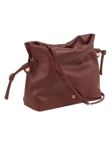 DuDu Umhängetasche Leder 26 cm in chocolate brown