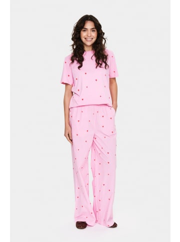 SAINT TROPEZ T-shirt DagniSZ Lockere Passform in Bonbon Flame Hearts