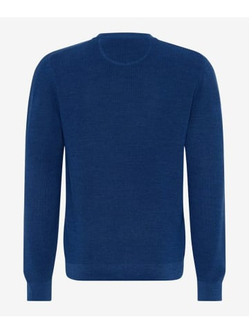 BRAX  Rundhalspullover für Herren in uni