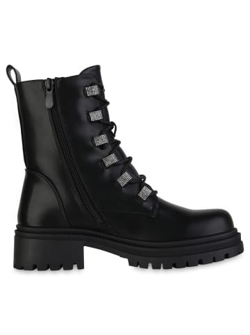 VAN HILL Schnürstiefeletten Donna in Schwarz