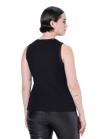 Ulla Popken Strick-Top in schwarz