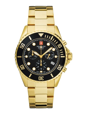 Swiss Alpine Military by Grovana Analoguhr für Herren in gold