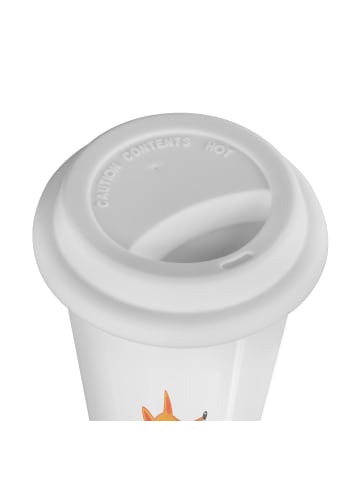 Mr. & Mrs. Panda Thermokaffeebecher Fuchs Laterne ohne Spruch in Weiß