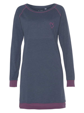 VIVANCE DREAMS Nachthemd in jeansblau-meliert